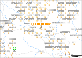 map of El Colmenar