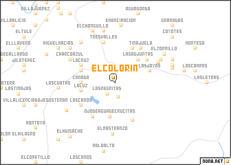 map of El Colorín