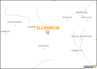 map of El Comanche
