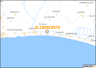 map of El Conacaste