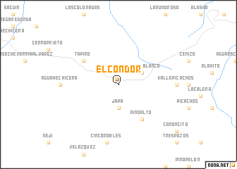 map of El Cóndor