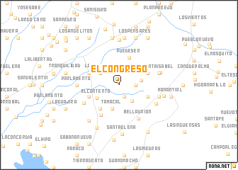 map of El Congreso