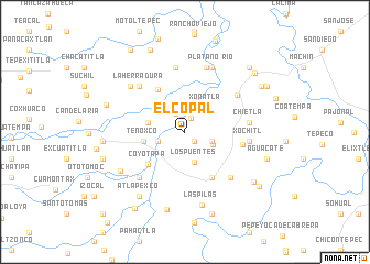 map of El Copal