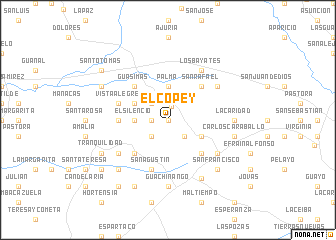 map of El Copey