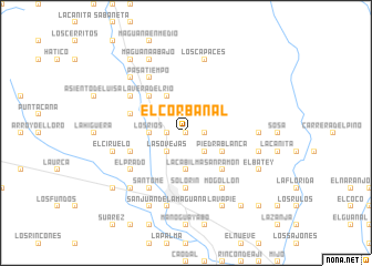 map of El Corbanal
