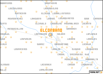 map of El Córbano