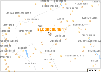 map of El Corcovada