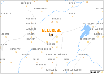 map of El Corojo