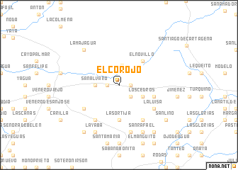 map of El Corojo