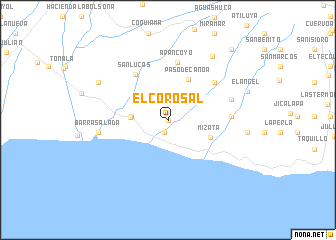 map of El Corosal