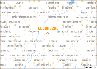 map of El Corozal