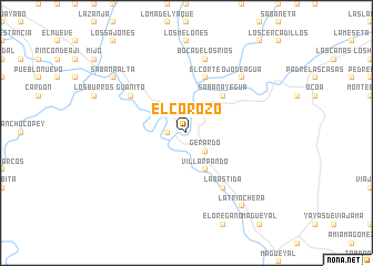 map of El Corozo