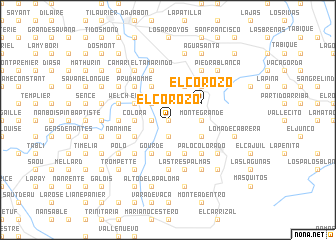 map of El Corozo