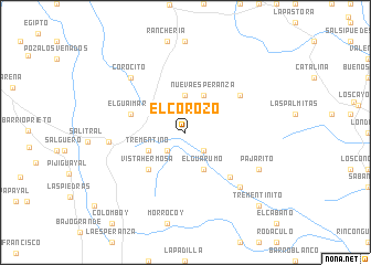 map of El Corozo