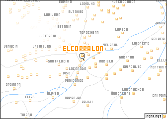 map of El Corralón