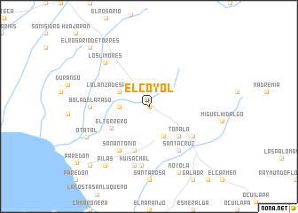 map of El Coyol