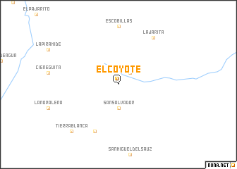 map of El Coyote