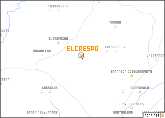 map of El Crespo