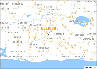 map of El Criba