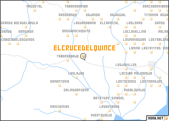 map of El Cruce del Quince