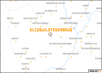 map of El Cuajilote de Abajo