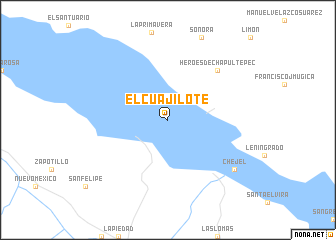 map of El Cuajilote