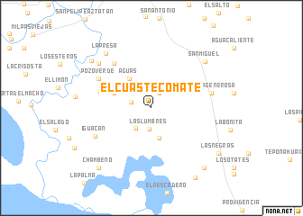 map of El Cuastecomate