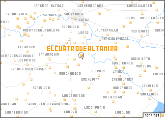 map of El Cuatro de Altamira