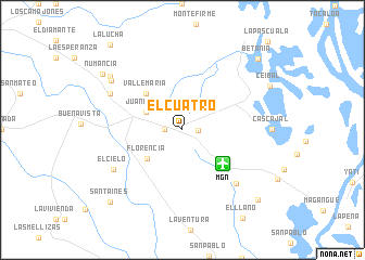 map of El Cuatro