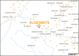 map of El Cucharito