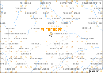 map of El Cucharo