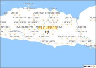 map of El Cuerno
