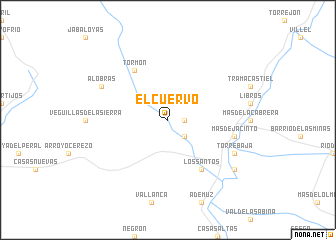 map of El Cuervo