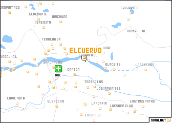 map of El Cuervo