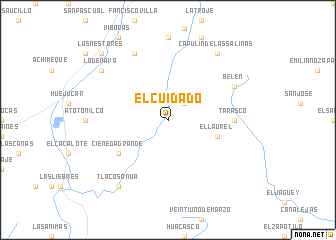 map of El Cuidado