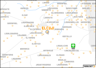 map of El Cují