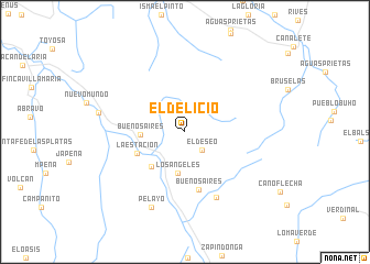 map of El Delicio