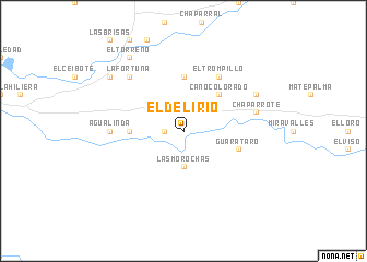 map of El Delirio