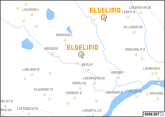 map of El Delirio