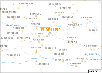 map of El Delirio