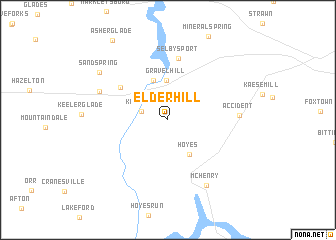 map of Elder Hill