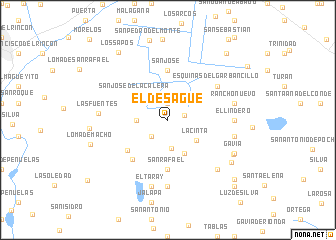 map of El Desagüe
