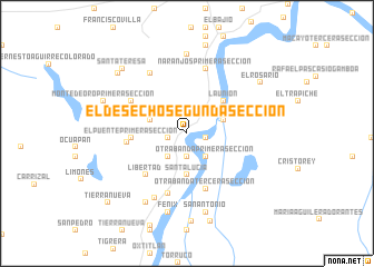 map of El Desecho Segunda Sección