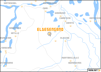 map of El Desengaño