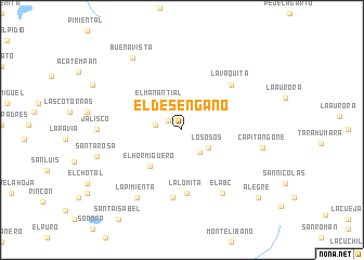 map of El Desengaño