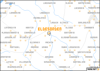 map of El Desorden