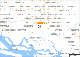 map of El Desparrame