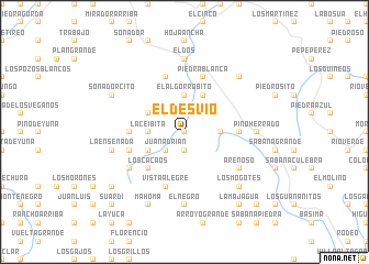 map of El Desvío