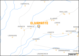 map of El Diamante