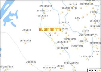 map of El Diamante